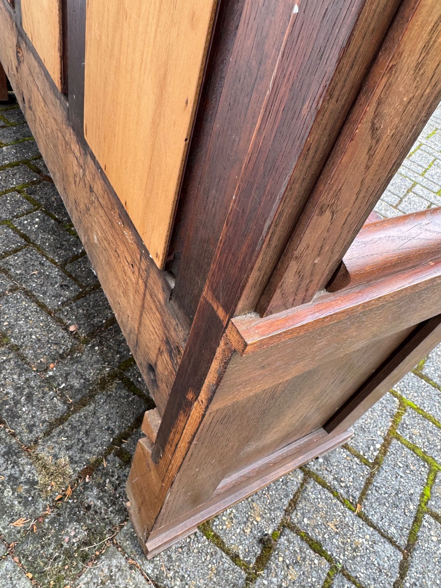 Gothic Revival Wooden Bench