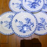 6 assiettes à dessert Gien Chardons (7)