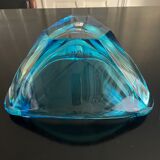 Empty blue crystal pocket