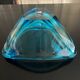 Empty blue crystal pocket