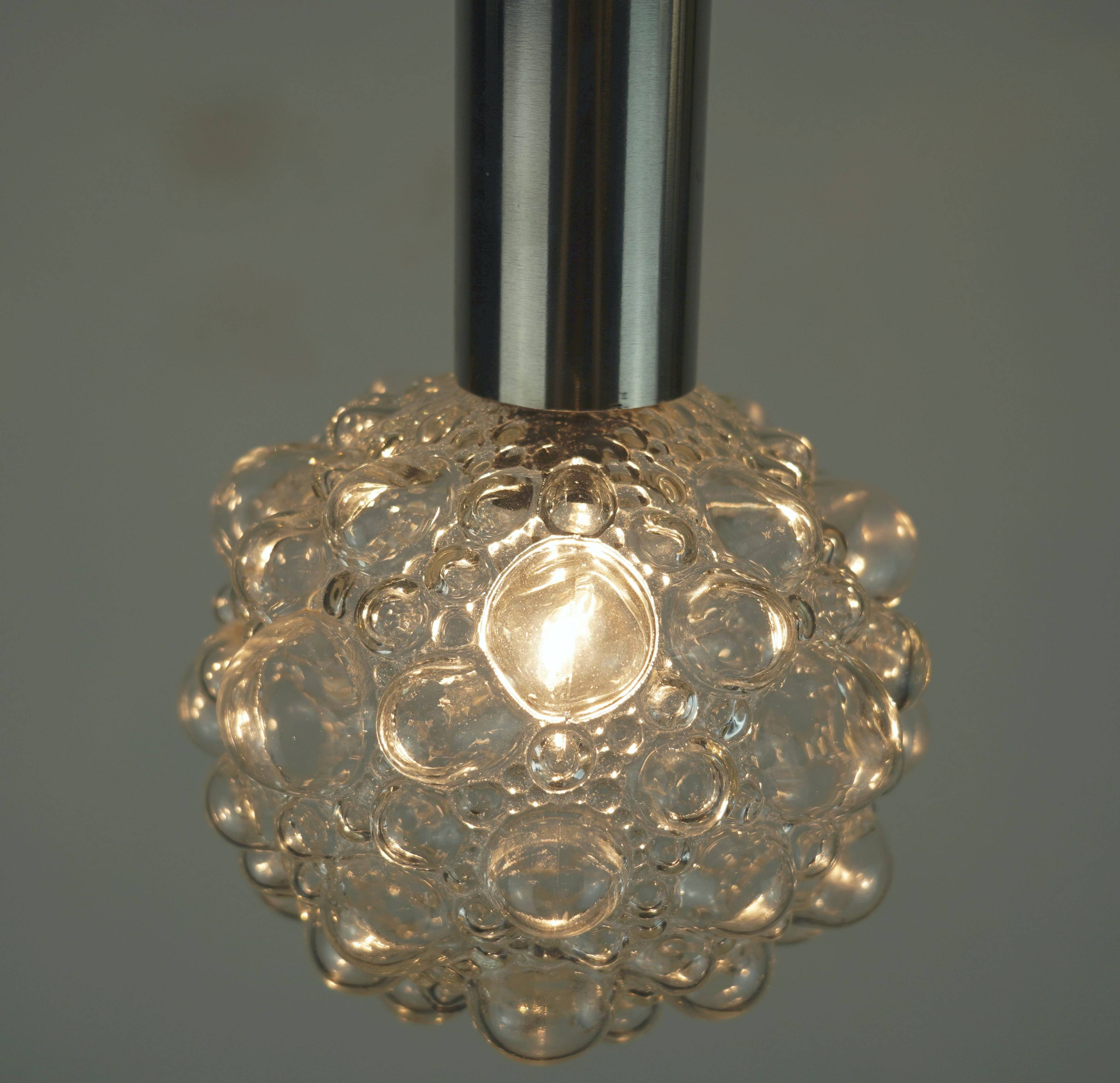Suspension bubble en verre, milieu XXème