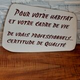 Vintage advertising plate