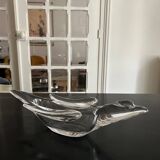 vide poche oiseau en cristal