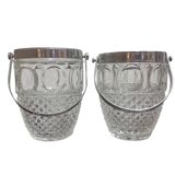 Pair of vintage ice buckets