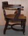 Victorian captain's chair in walnut from Eton College