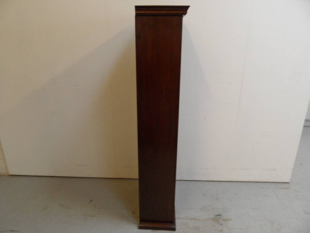 Antique oak open bookcase