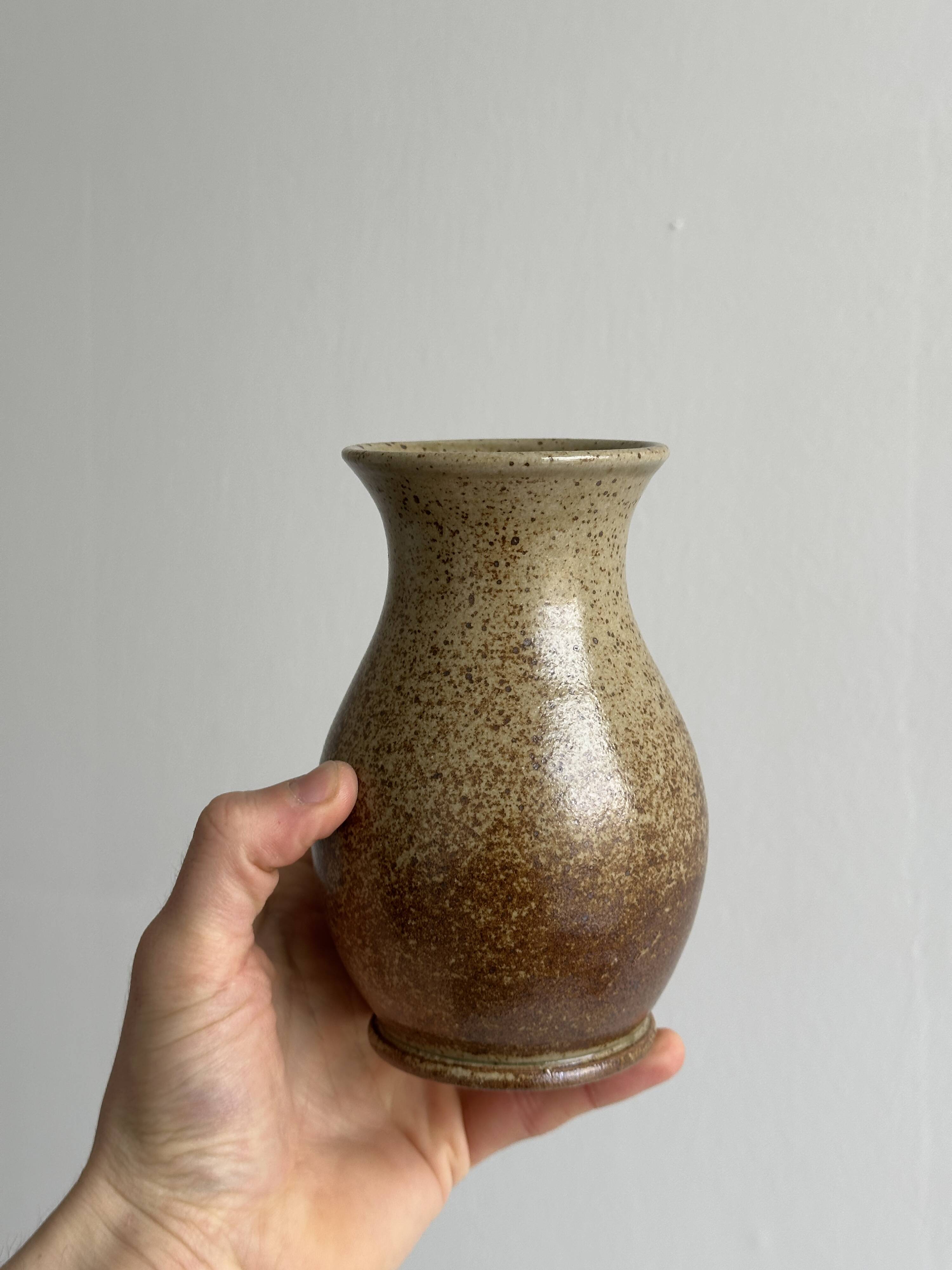 Small pyrite stoneware vase
