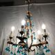 Chandelier with pearl grapevines