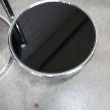 Coffee table with three smoked mirror tops, 1980