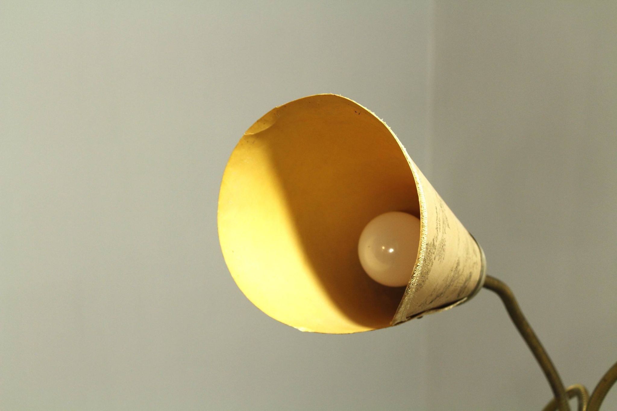 Italian Brass Three Light Floor Lamp, 1960s