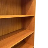 Vintage large teak bookcase danish design 60s