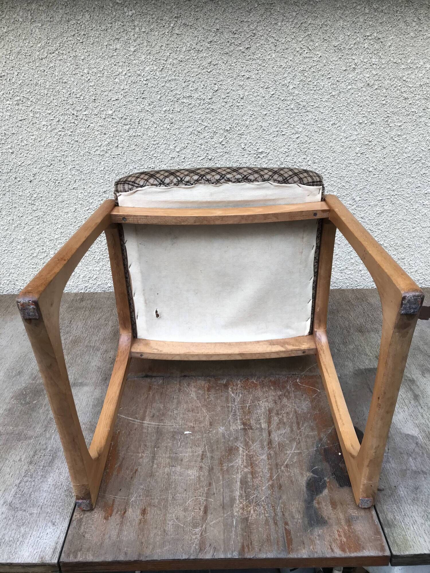 Set of 6 old Baumann chairs sled