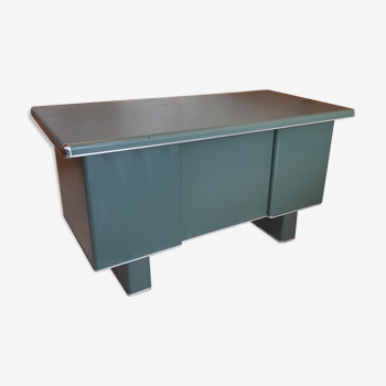 Bureau metal Strafor vert vintage streamline