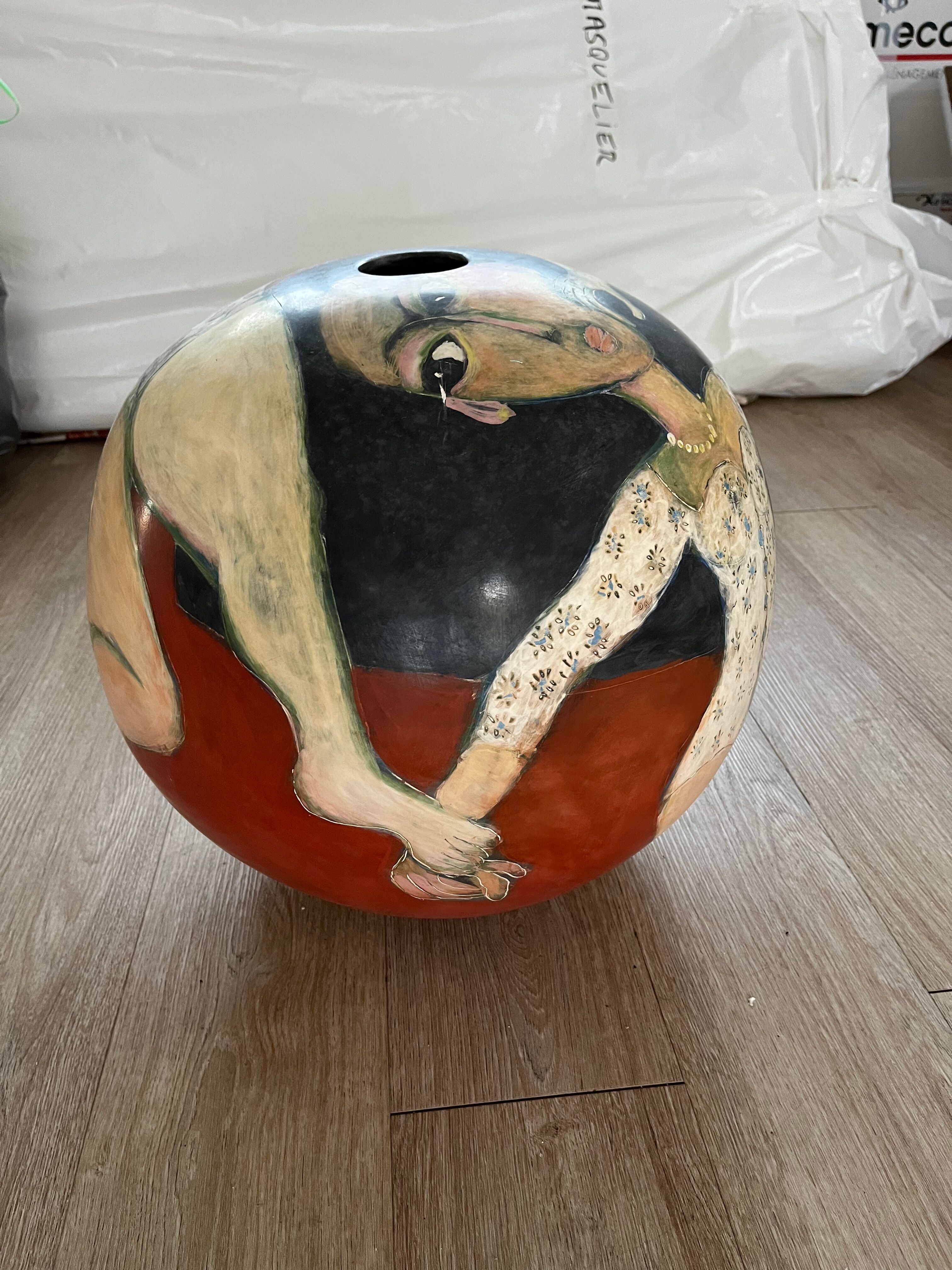 Vase boule Sophie Combre