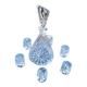 Carafe set + 6 small crystal glasses