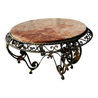 Wrought iron coffee table