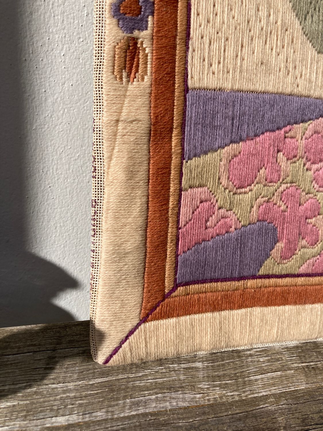 Vintage tapestry portrait of a woman
