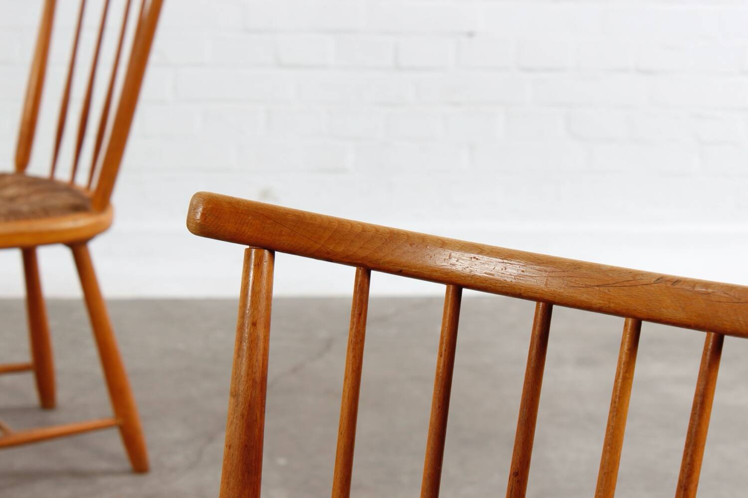 Vintage 4er Set Stühle Lambrecht WKS Mid Century 50er 60er