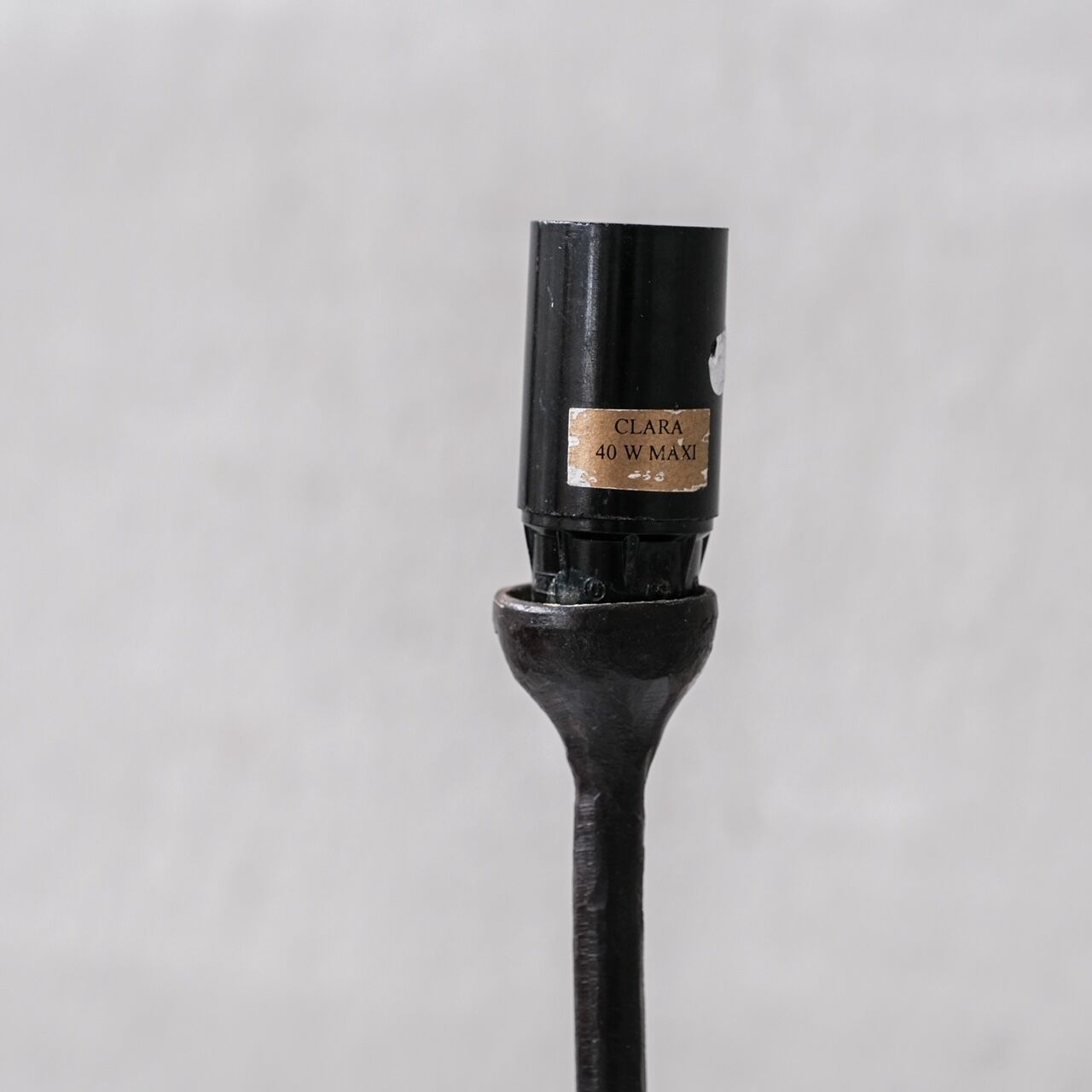 Iron mid-century french table lamp