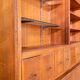 Vintage haberdashery grocery cabinet old shop interior, 1950s