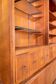 Vintage haberdashery grocery cabinet old shop interior, 1950s