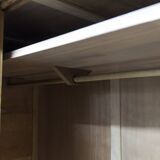 Armoire penderie 1950 pieds compas portes coulissantes plateau neuf