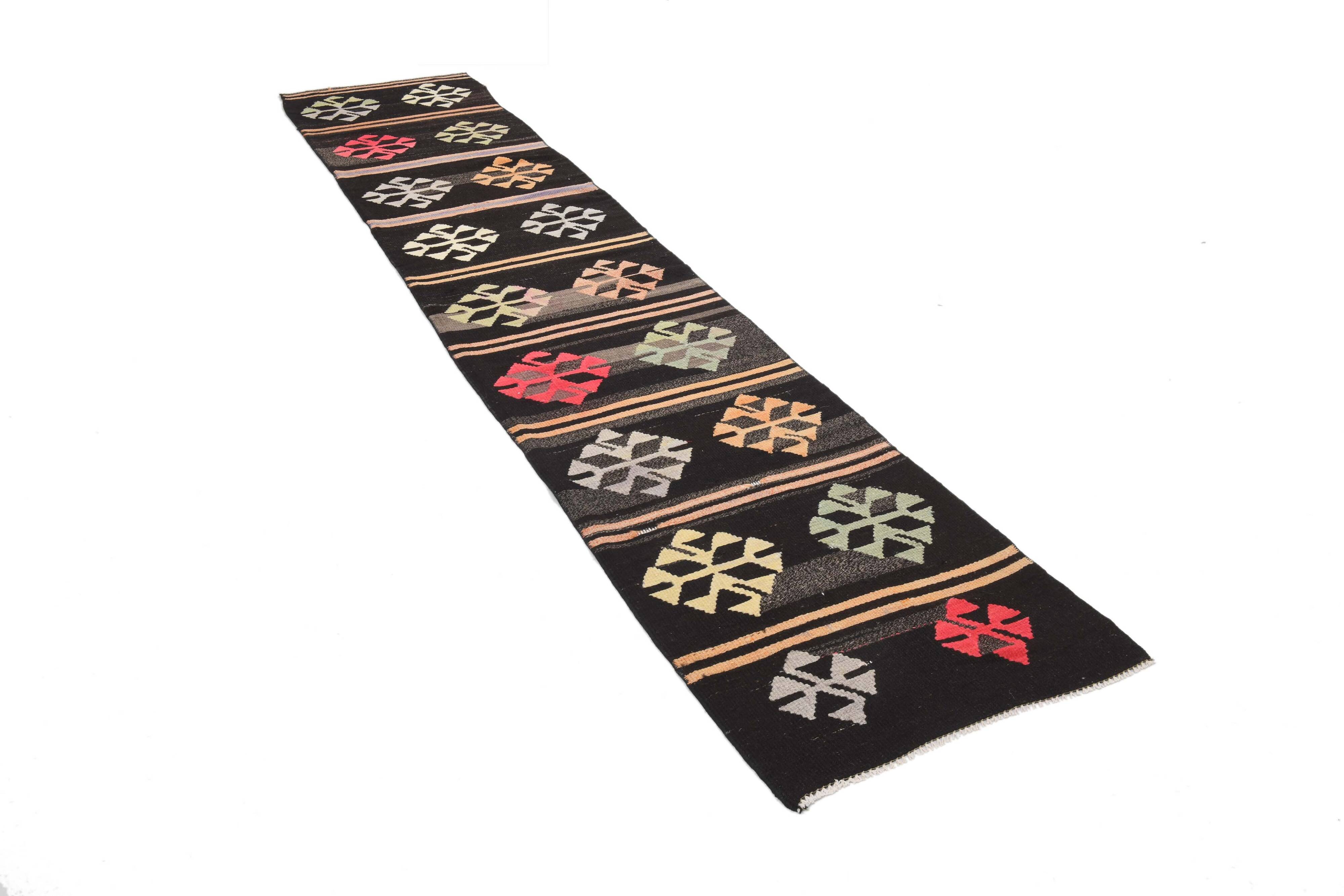 2x7 Salmon Beige Vintage Kilim Runner Rug, 64x226Cm