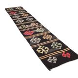 2x7 Salmon Beige Vintage Kilim Runner Rug, 64x226Cm