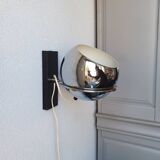 Vintage chrome wall applique 1970
