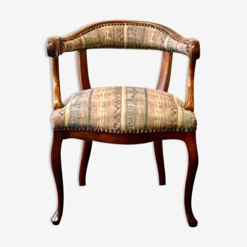 Antique walnut armchair