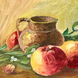 Still life and apples painting
