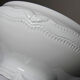 White fine porcelain soup tureen/vegetable dish from Limoges attributed to Barnardaud, vintage.