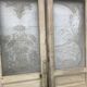 Three-door series engraved with acid