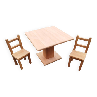 Table + 2 chaises enfants