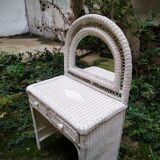 Rattan dressing table