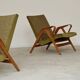 Pair of armchairs restored by Frantisek Jirak for Tatra Nabytok 1960