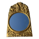 Miroir métal doré  27x 47 vintage