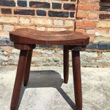 Brutalist rustic stool
