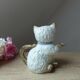 Théière chat en céramique fabriquée au Japon vintage