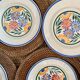 Josetti earthenware service with colorful flowers 1930