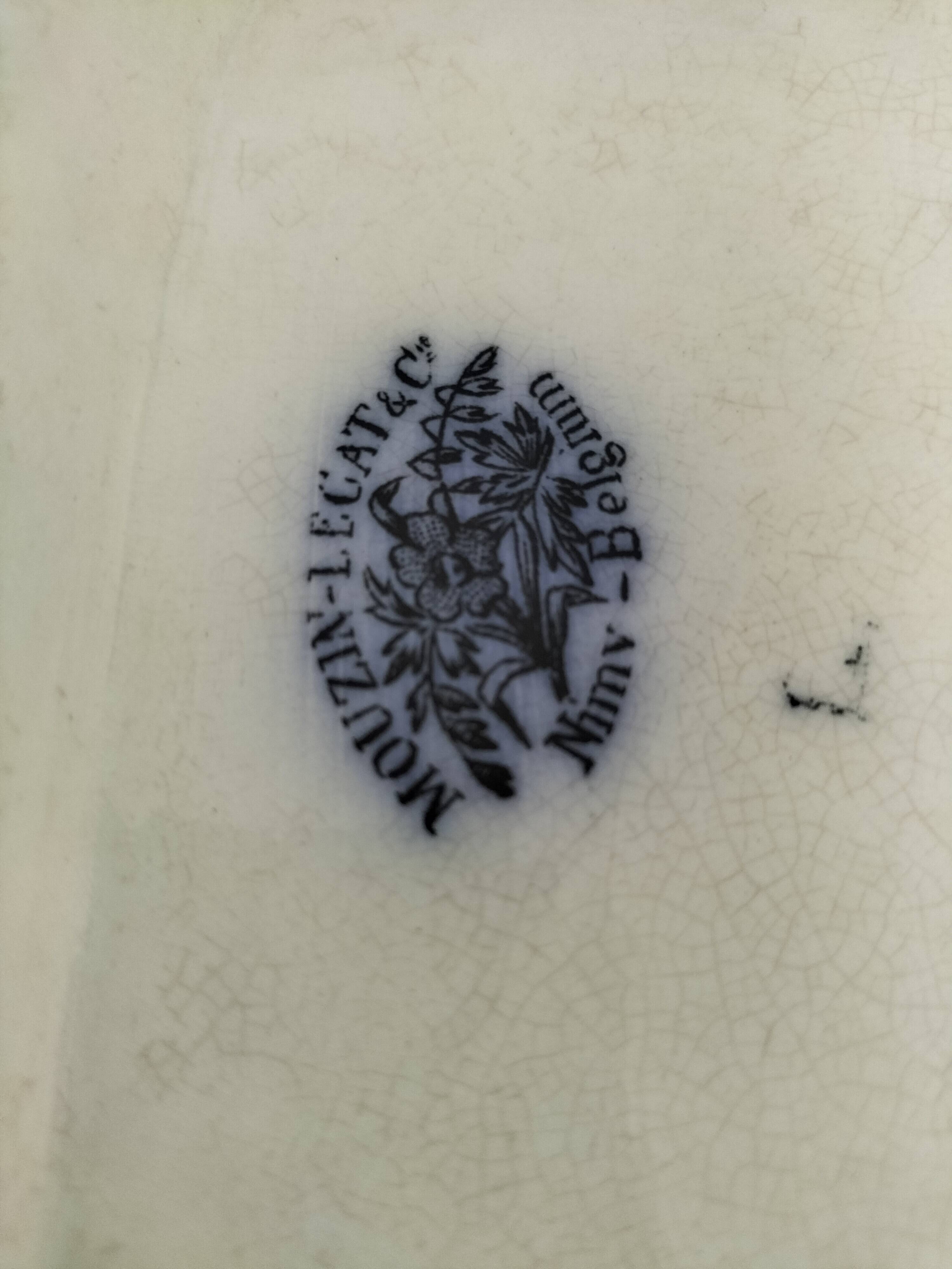 Antique set of rectangular dish and soup tureen – Mouzin-Lecat & Cie