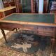 Late nineteenth century desk with retractable side shelves Louis XVI style