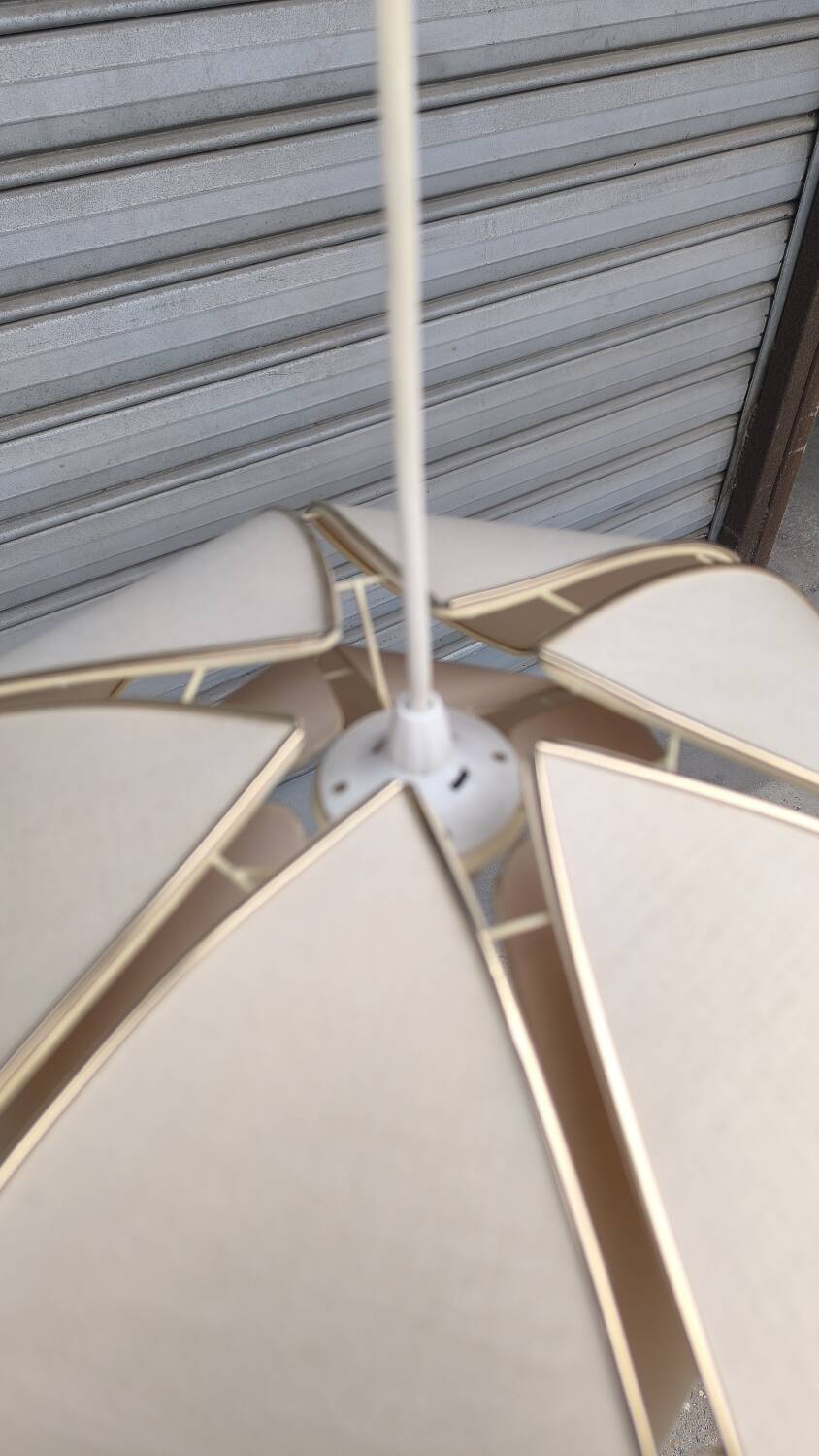 60s flower pendant light