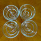 Verres à pieds de bistrot Duralex vintage