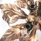 Floral metal ceiling lamp design MM Lampadari 70s