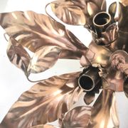 Floral metal ceiling lamp design MM Lampadari 70s