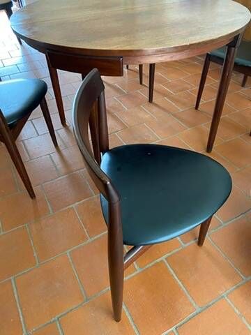 Ensemble danois "Roundette"  de 1952-53 de Frem Røjle pour Hans Holsen