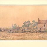 Watercolor by Paul Roux, 19th century