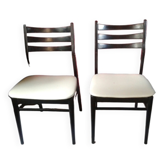 2 chaises vintage de style scandinave