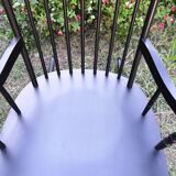 Scandinavian black rocking-chair